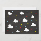 Airplane Birthday Photo Invitation | Time Files Einladung (Rückseite)