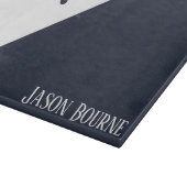 Airplane Blue and White Aviation Personalized Schneidebrett (Ecke)