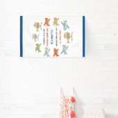 Airplane Boy 1st Birthday | Fun Sky Theme Party Banner (InSitu)