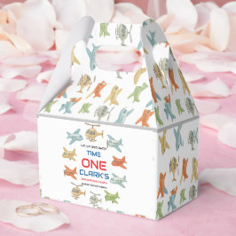 Airplane Boy 1st Birthday | Fun Sky Theme Party Geschenkschachtel