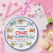 Airplane Boy 1st Birthday | Fun Sky Theme Party Pappteller (Party)