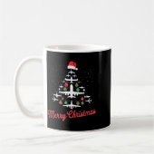 Airplane Christmas Tree Cute Airplane Xmas Holiday Kaffeetasse (Links)