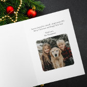 Airplane Christmas Tree Family Photo Simple Custom Karte