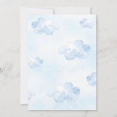 Airplane Fly On Over Boy Birthday Invitation Einladung (Rückseite)