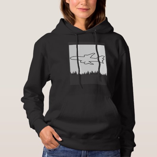 Airplane Flying  Traveling Hoodie (Vorderseite)