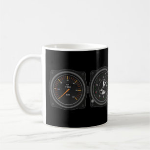 Airplane Gages Coffee Tasse