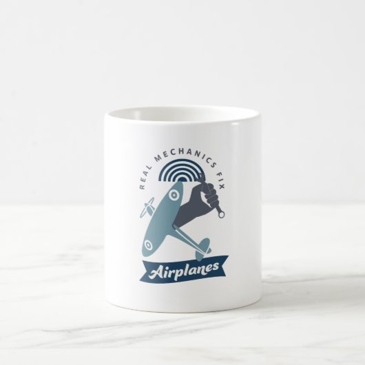 Airplane Mechanic Aircraft Technician Fun Kaffeetasse (Mittel)