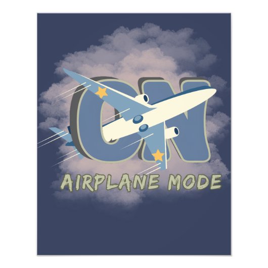 Airplane Mode ON – Travel Wall Art Fotodruck (Vorne)