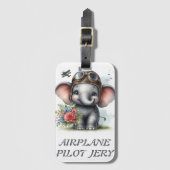AIRPLANE PILOT JERY GEPÄCKANHÄNGER (Vorderseite Vertikal)