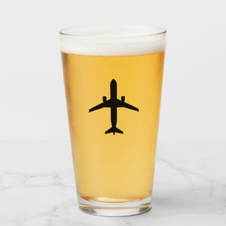Airplane Pint Glass Glas