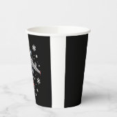 Airplane Plaid Christmas Pilot Pappbecher (Links)