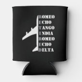 Airplane Retired Nato Phonetic Alphabet Aviation Dosenkühler (Vorderseite)