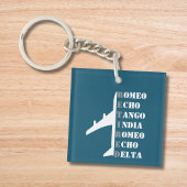 Airplane Retired Nato Phonetic Alphabet Aviation Schlüsselanhänger