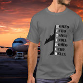Airplane Retired Nato Phonetic Alphabet Aviation T-Shirt