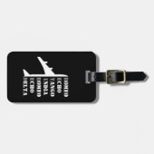 Airplane Retired Nato Phonetic Alphabet Funny Gepäckanhänger (Vorderseite horizontal)
