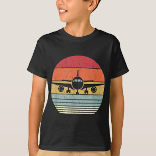 Airplane Retro Style Pilot T-Shirt