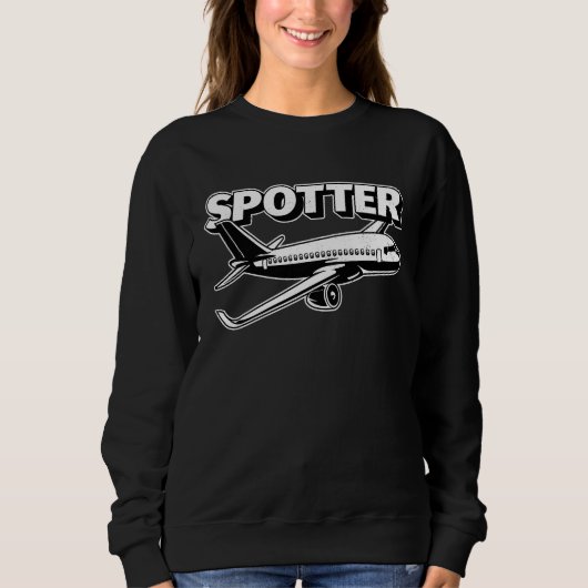 Airplane Spotter Pilot Aviator Flying Planes Sweatshirt (Vorderseite)