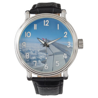 Airplane Wing Wrist Watch – Blue Sky Travel Aviati Armbanduhr