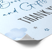 Airplane Wolkenbücher & Geschenke Kinderduschsigna Poster (Ecke)