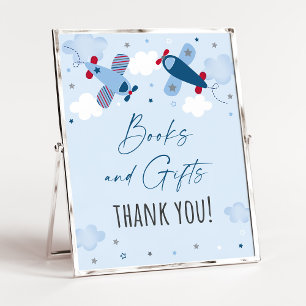 Airplane Wolkenbücher & Geschenke Kinderduschsigna Poster
