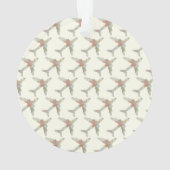 Airplane world map custom name ornament (Rückseite)