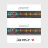 Airpods Pro Case Decorative Haut - Herzschlag Aufkleber (Blatt)