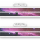 Airpods Pro Case Decorative Haut - Nebel Aufkleber (Vorderseite)