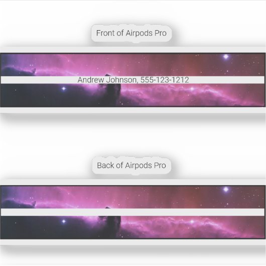 Airpods Pro Case Decorative Haut - Nebel Aufkleber (Vorderseite)