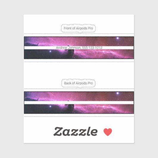 Airpods Pro Case Decorative Haut - Nebel Aufkleber (Blatt)