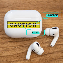 Airpods Pro Case Decorative Haut - Vorsicht signie Aufkleber