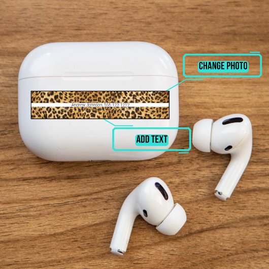 Airpods Pro Case Decorative Skin - Leopard Aufkleber