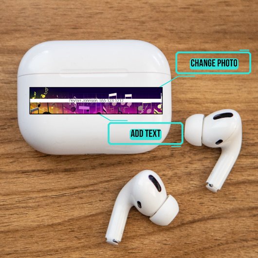 Airpods Pro Case Decorative Skin - Musikalische Hi Aufkleber
