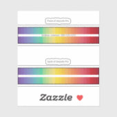 Airpods Pro Case Decorative Skin - Regenbogen Aufkleber (Blatt)