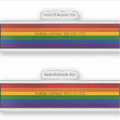 Airpods Pro Fall dekorative Haut - Stolz Aufkleber (Vorderseite)