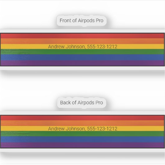 Airpods Pro Fall dekorative Haut - Stolz Aufkleber (Vorderseite)