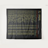 Airport Board (anpassbar) Tapestry Wandteppich (Vorderseite (Horizontal))