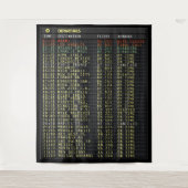 Airport Board (anpassbar) Tapestry Wandteppich (Vorderseite)