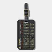 Airport Board (kundenspezifisch) Gepäckanhänger (Vorderseite vertikal)