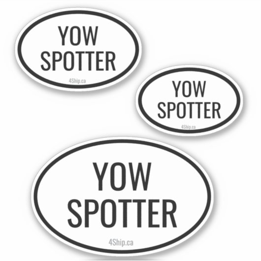 Airport Code Spotter Custom - Cut Vinyl Sticker (Vorderseite)