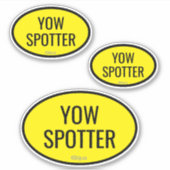 Airport Code Spotter Custom - Cut Vinyl Sticker (Vorderseite)