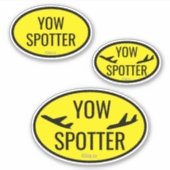 Airport Code Spotter Custom - Cut Vinyl Sticker (Vorderseite)
