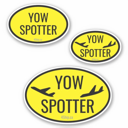 Airport Code Spotter Custom - Cut Vinyl Sticker (Vorderseite)