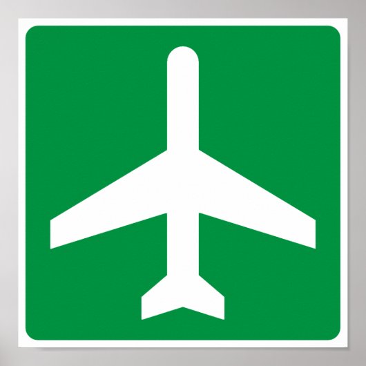 Airport Higway-Zeichen Poster (Vorne)