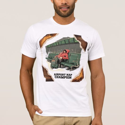 Airport Nickerchen Champion Classic T - Shirt - Es (Vorderseite)