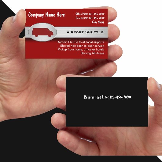 Airport Shuttle Business Cards Visitenkarte