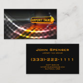 Airport Taxi Service Business Card Visitenkarte (Vorne/Hinten)