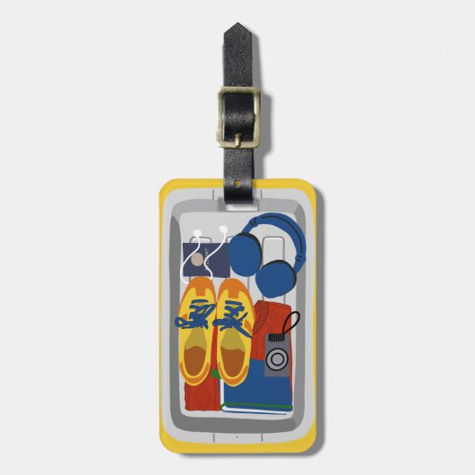 Airport Tray Ästhetische Custom Gepäckanhänger (Vorderseite vertikal)