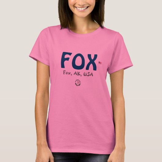 AirportFun, Flagge FUCHS-Rosa T-Shirt (Vorderseite)