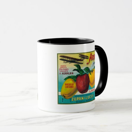 Airship Apple Crate LabelWatsonville, CA Tasse (VorderseiteRechts)