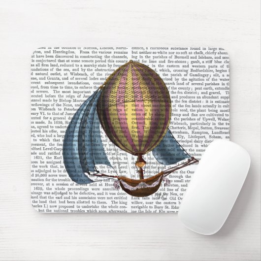 AirShip mit Blue Sails Mousepad (Mit Mouse)